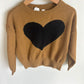Bronze Heart Sweater / 4-5T