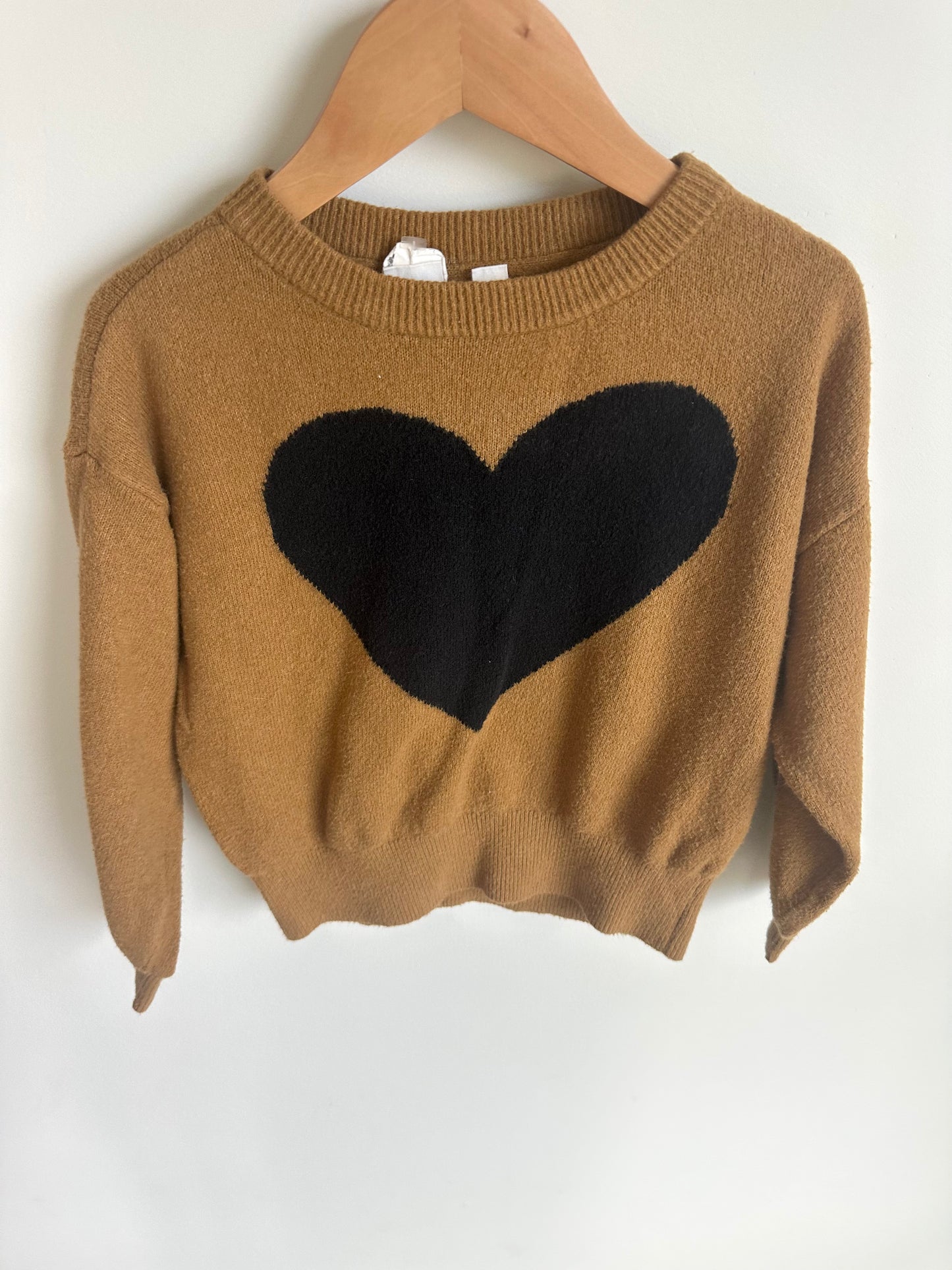 Bronze Heart Sweater / 4-5T