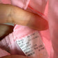 Vintage Pink Heart Ribbon Overalls / 6-9m