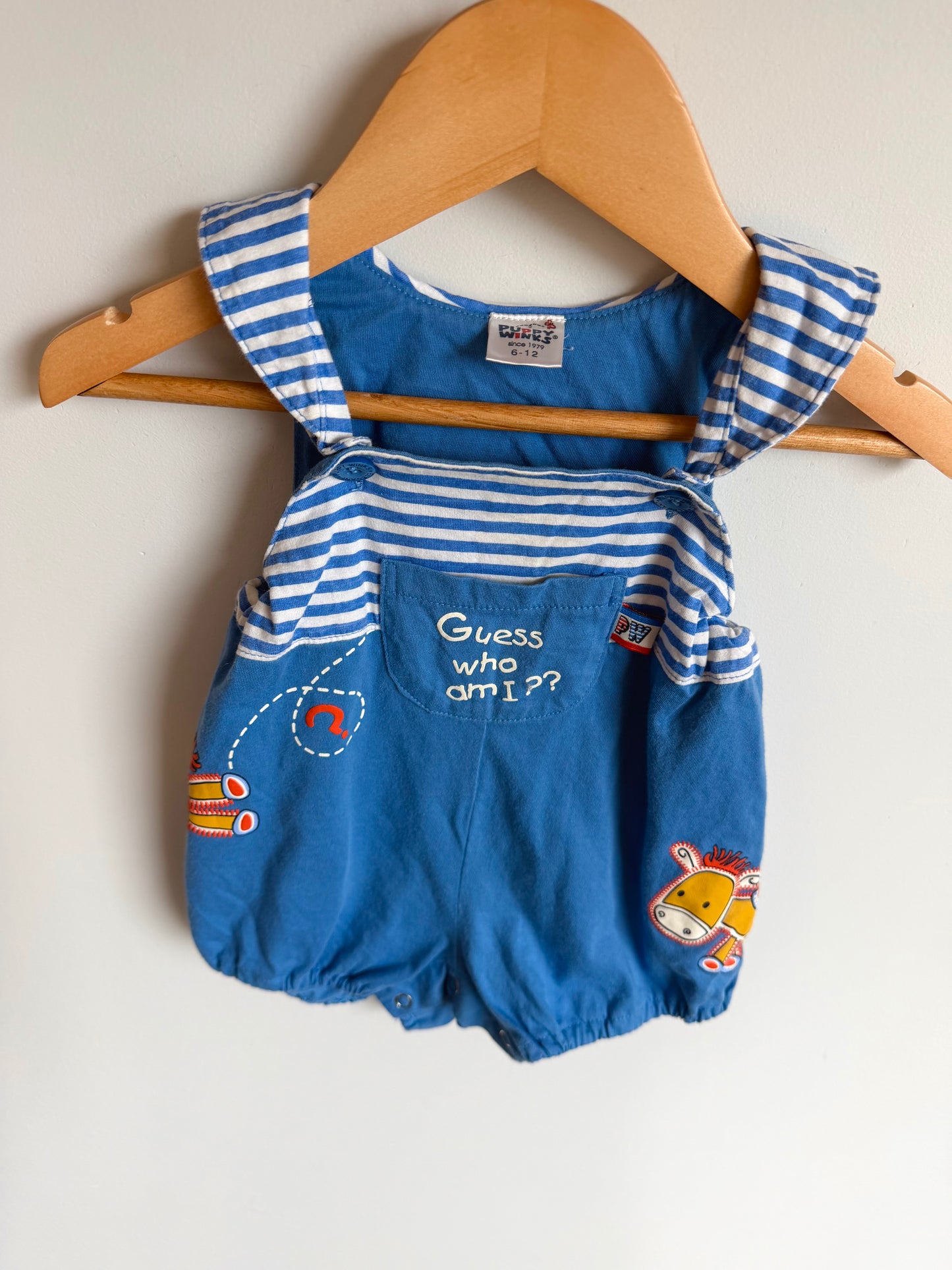 Guess Who am I? Romper / 6-12m