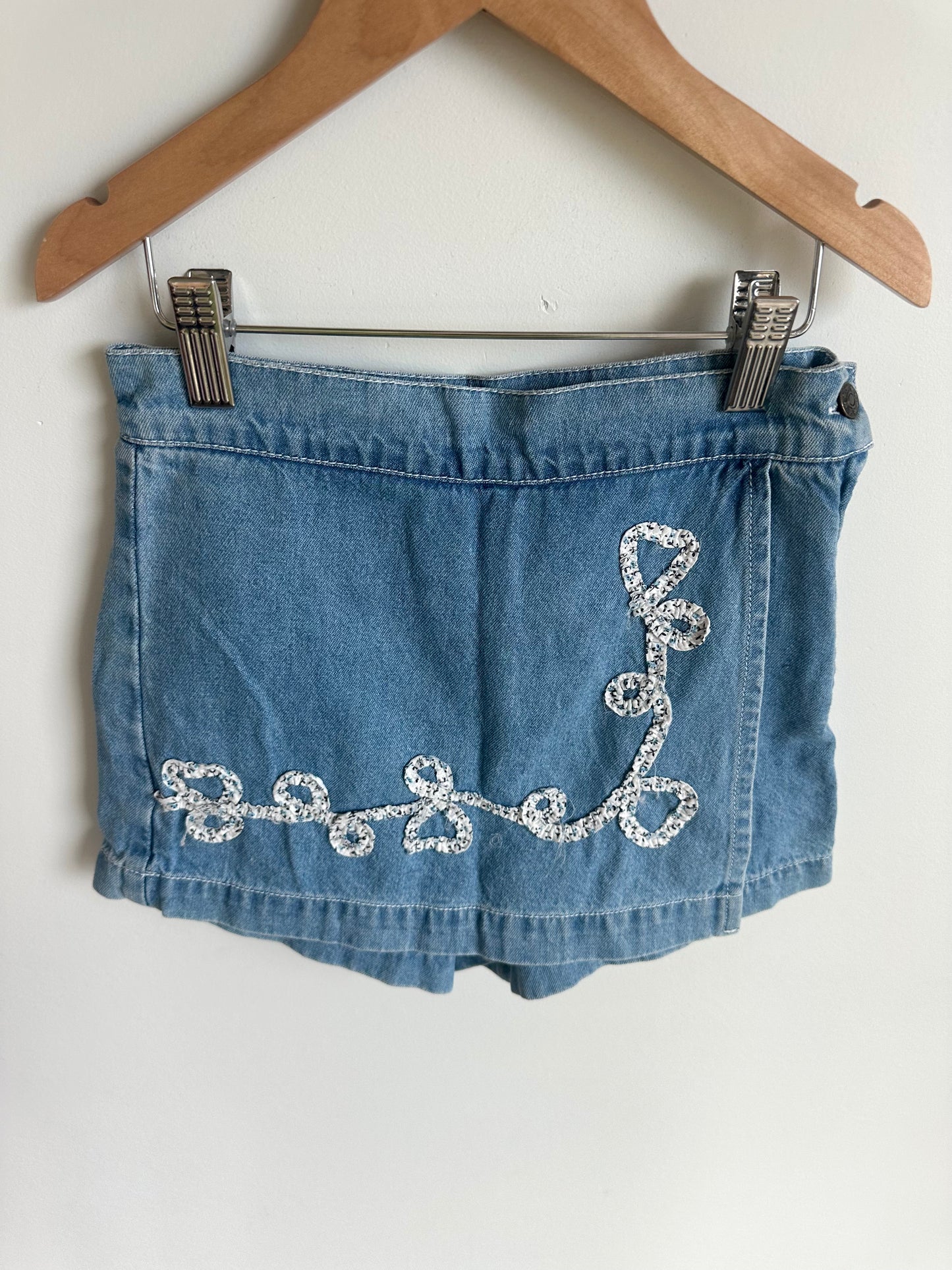 Denim Skort Shorts / 7-9 years