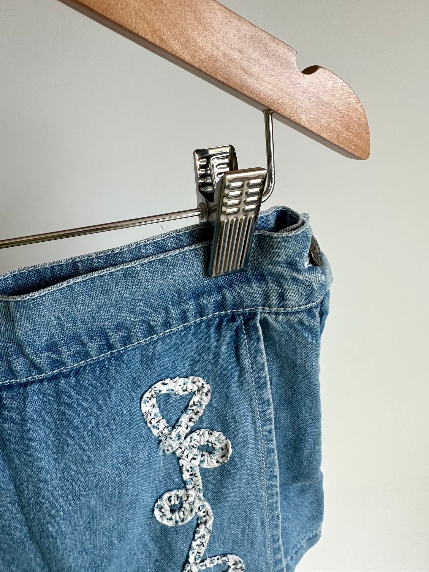 Denim Skort Shorts / 7-9 years