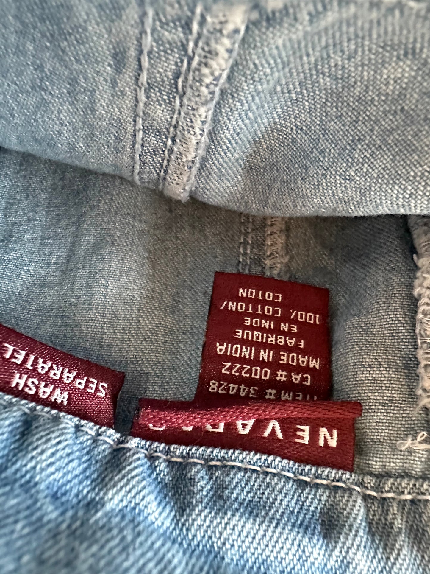 Denim Skort Shorts / 7-9 years