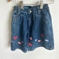 Vintage Floral Embroidery Shorts / 5 years