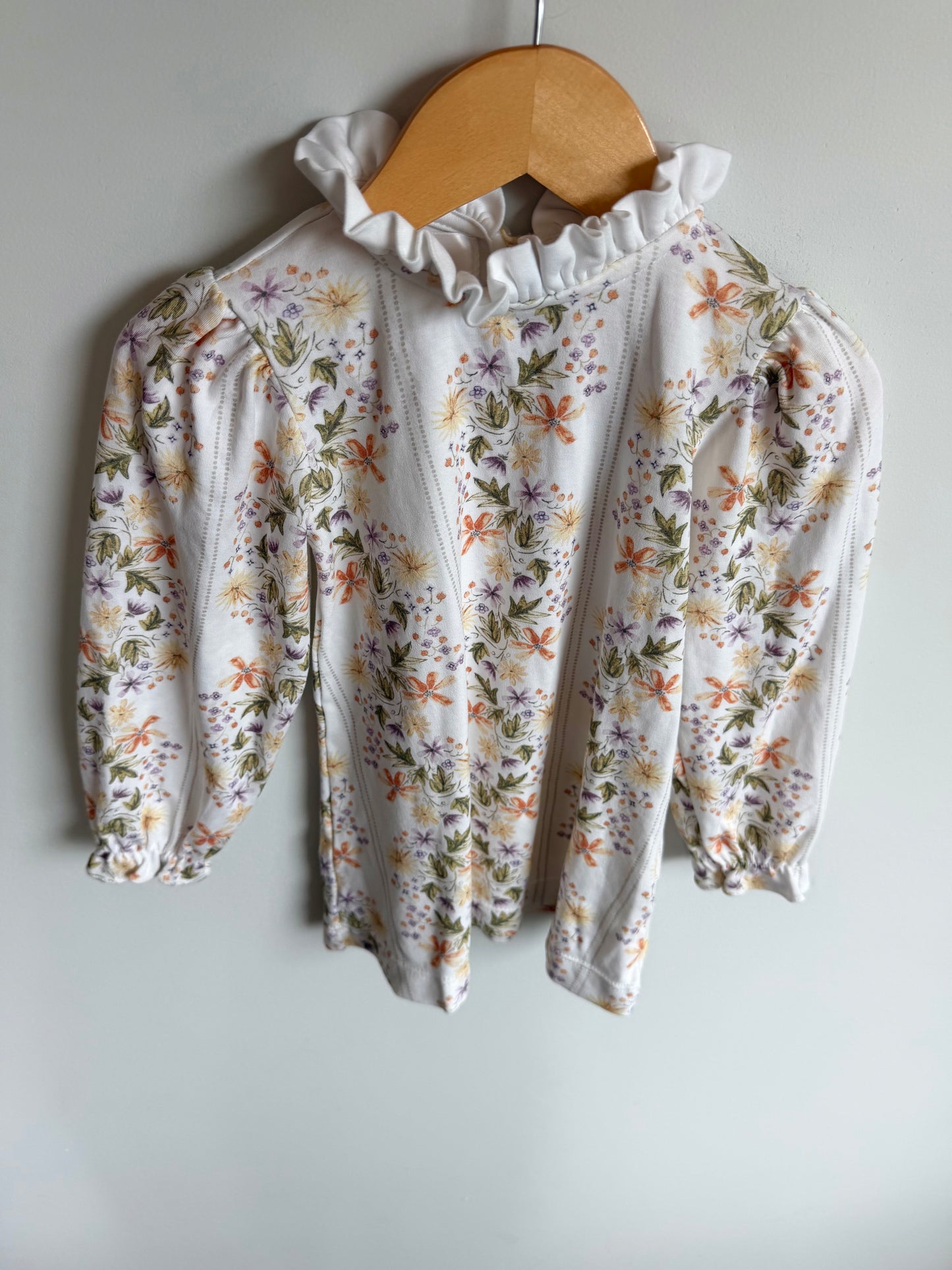 White Floral Swim Dress / 3T