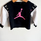 Air Jordan Pink Logo Sweater + Pants Set / 18m