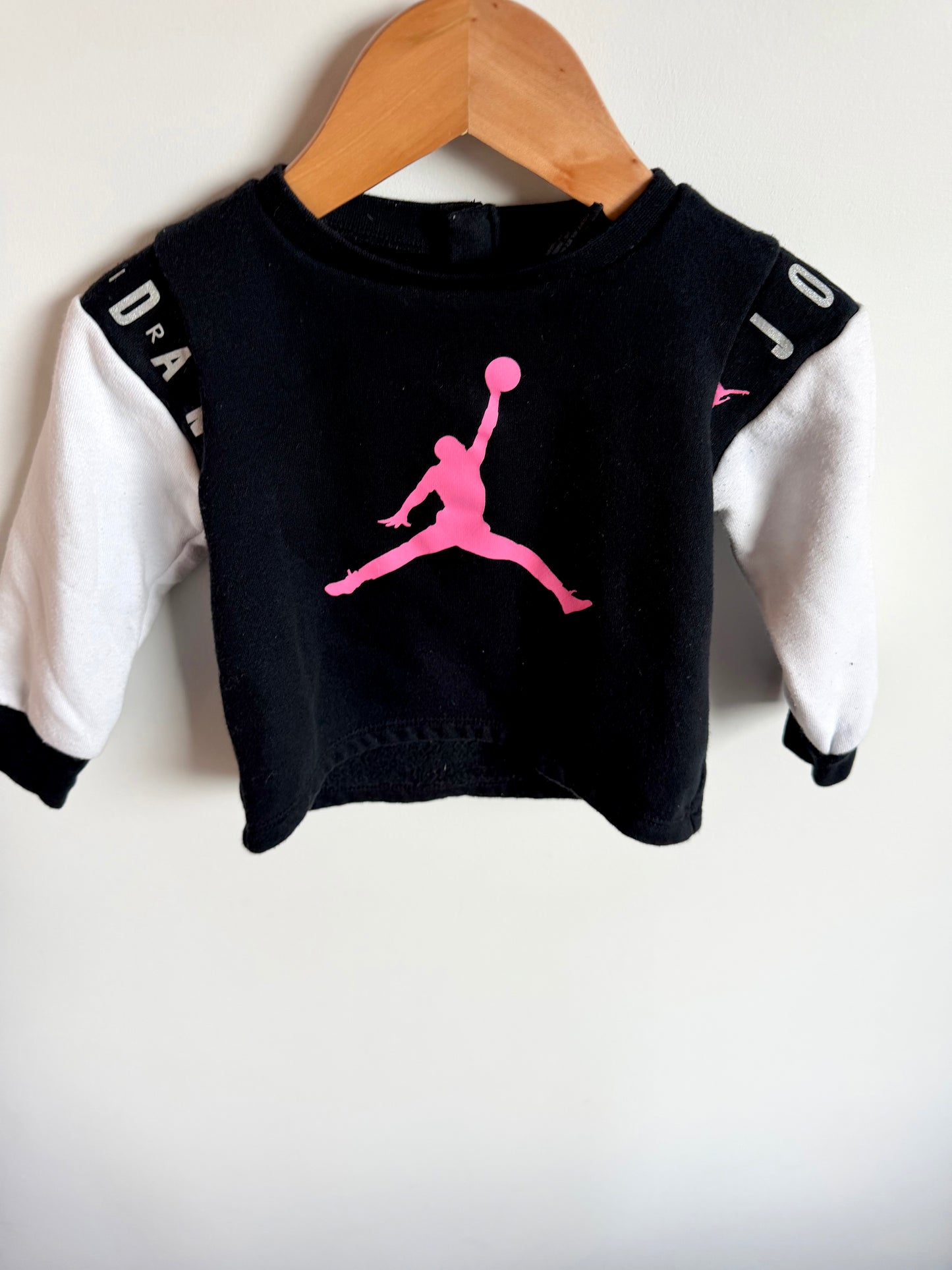Air Jordan Pink Logo Sweater + Pants Set / 18m