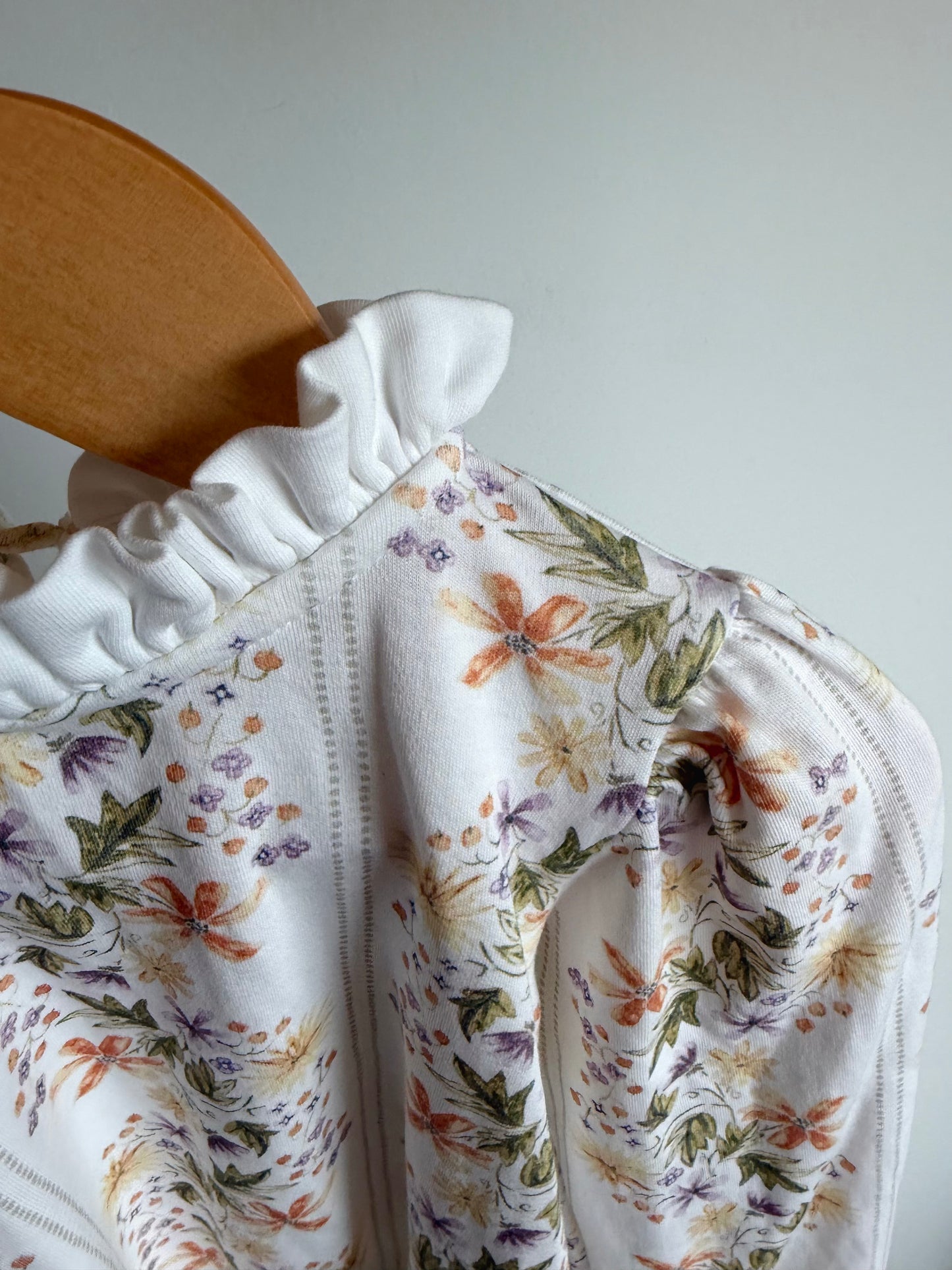 White Floral Swim Dress / 3T