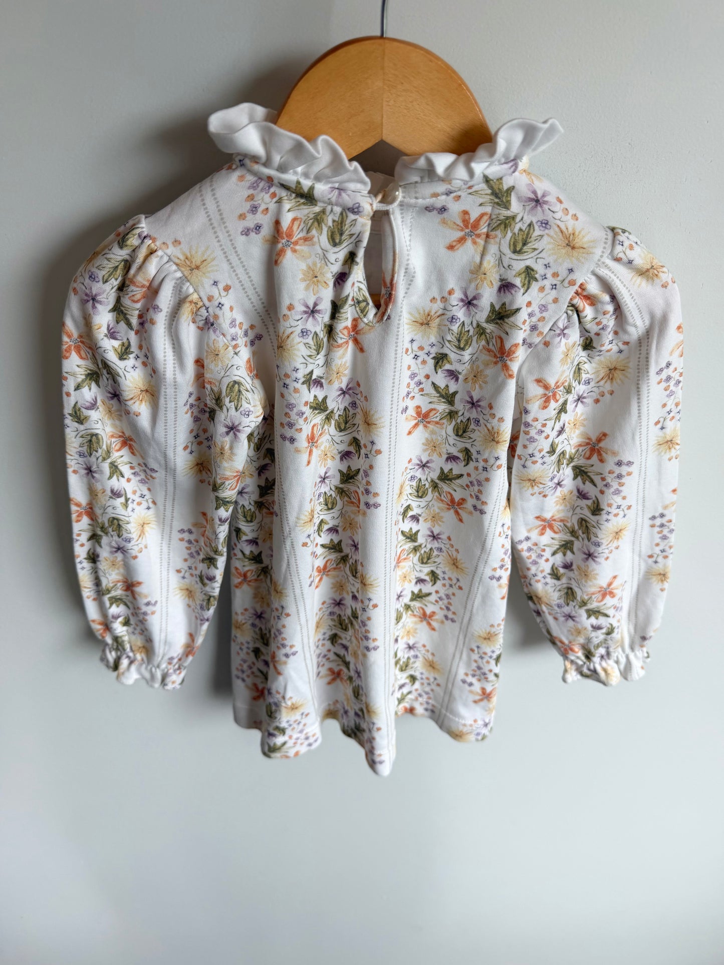 White Floral Swim Dress / 3T
