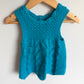 Handmade Cyan Knit Dress / 6m?