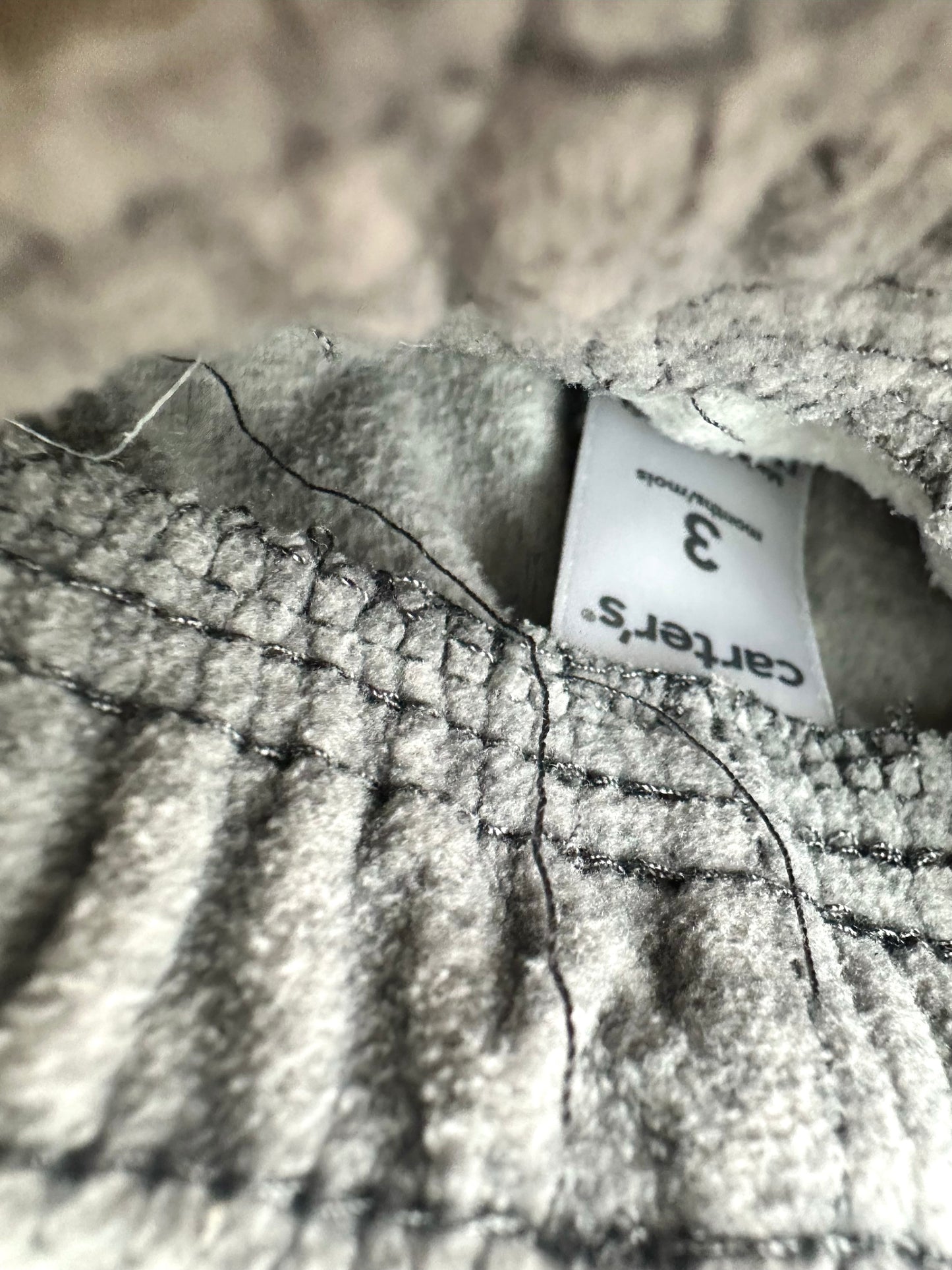 Grey Fleece Pants / 3m