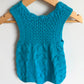 Handmade Cyan Knit Dress / 6m?