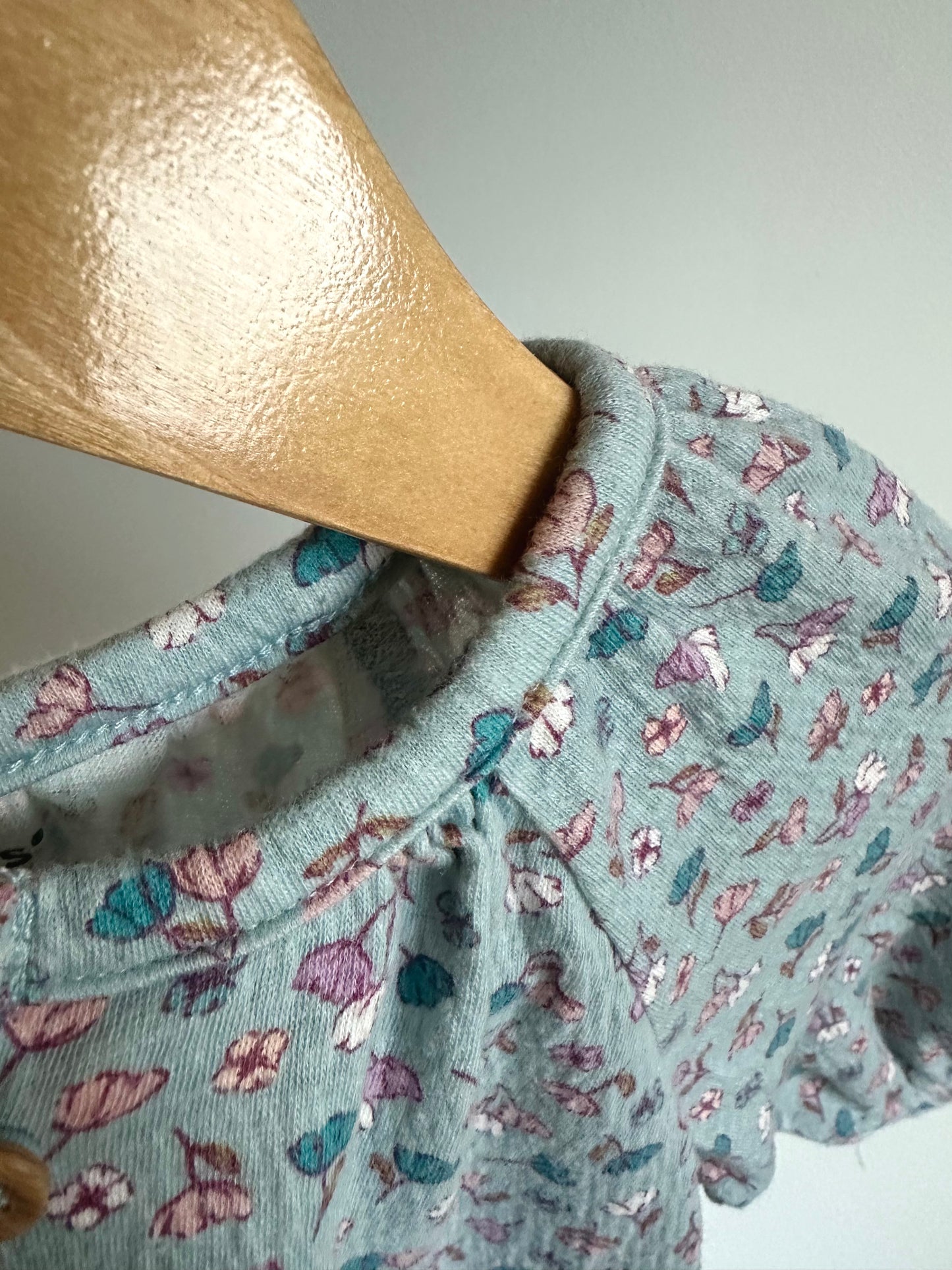 Blue Floral Top / 3m