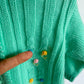 Handmade Mint Green Knit Sweater / 18-24m?