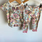 Retro Floral Top + Shorts Set / 2T