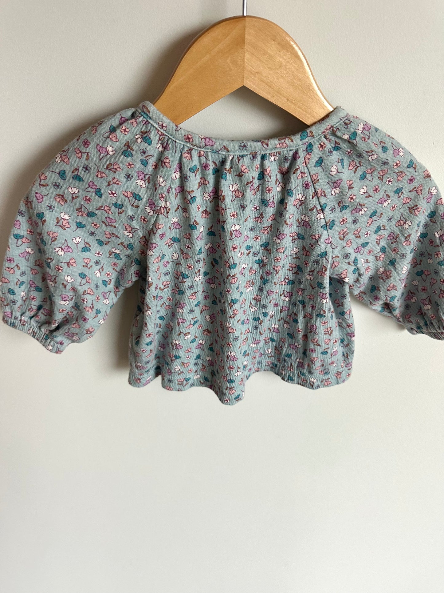 Blue Floral Top / 3m