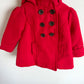 Scarlet Red Hood Coat / 12-18m