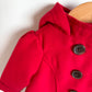 Scarlet Red Hood Coat / 12-18m