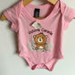 Pink Victoria Bear Bodysuit  (With Tags)/ 6m