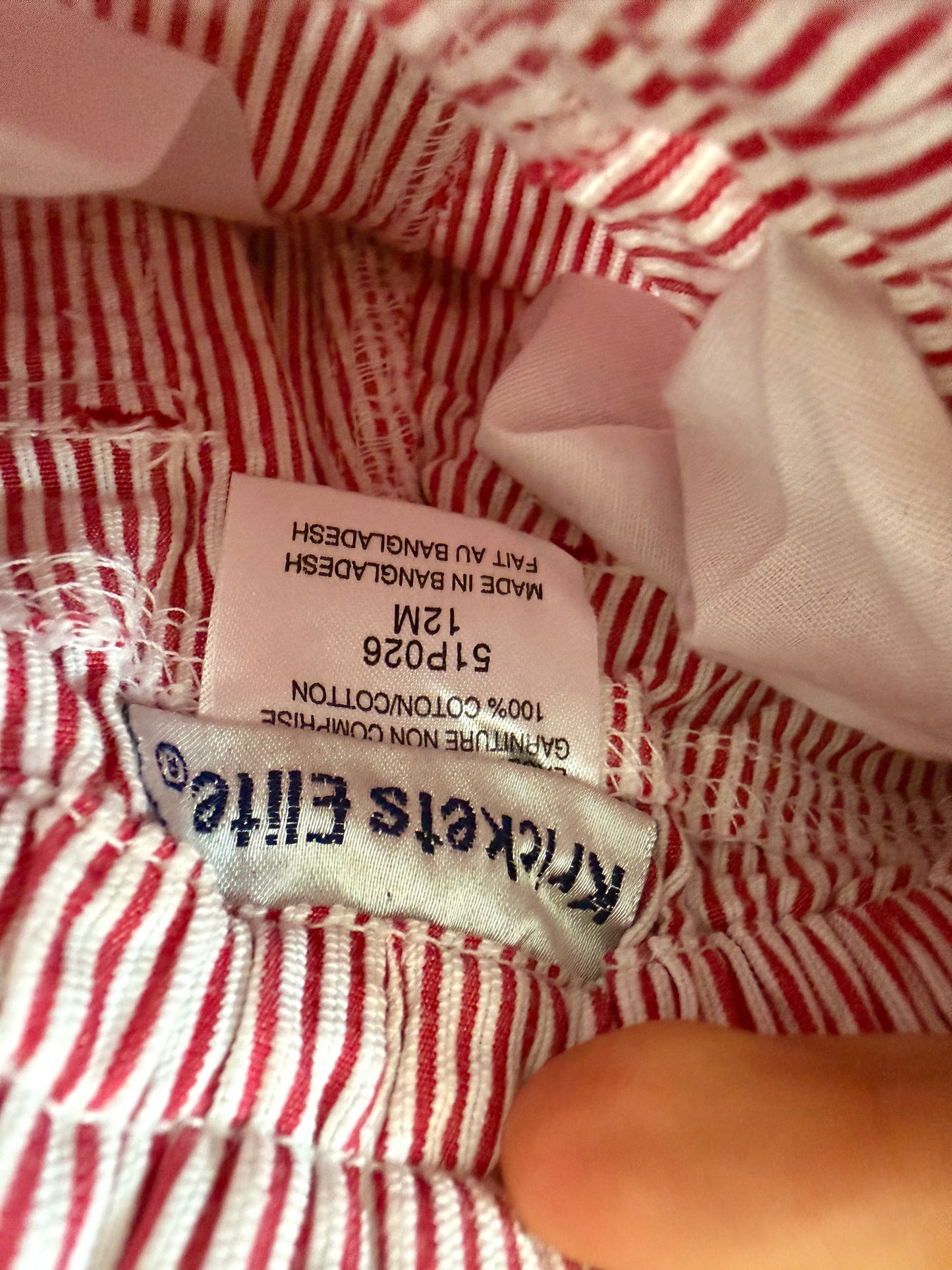 Vintage Red Stripes Pants / 12m