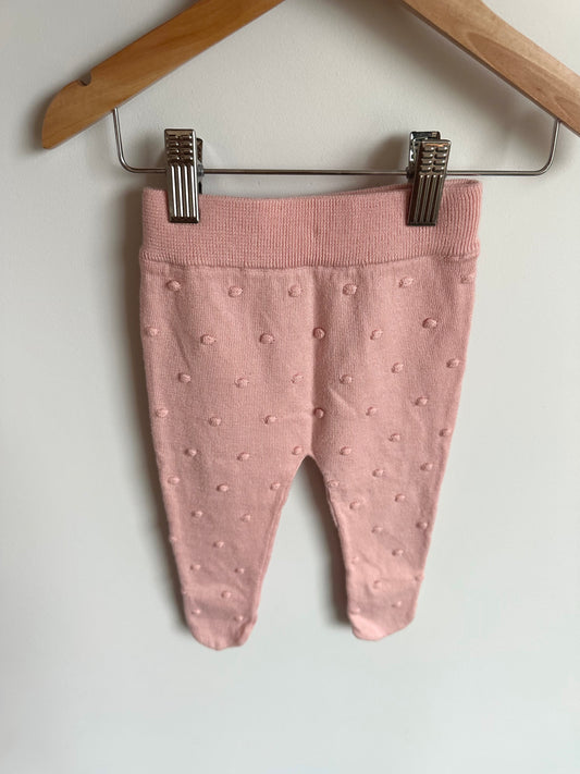 Pink Dots Footed Pants / 3-6m