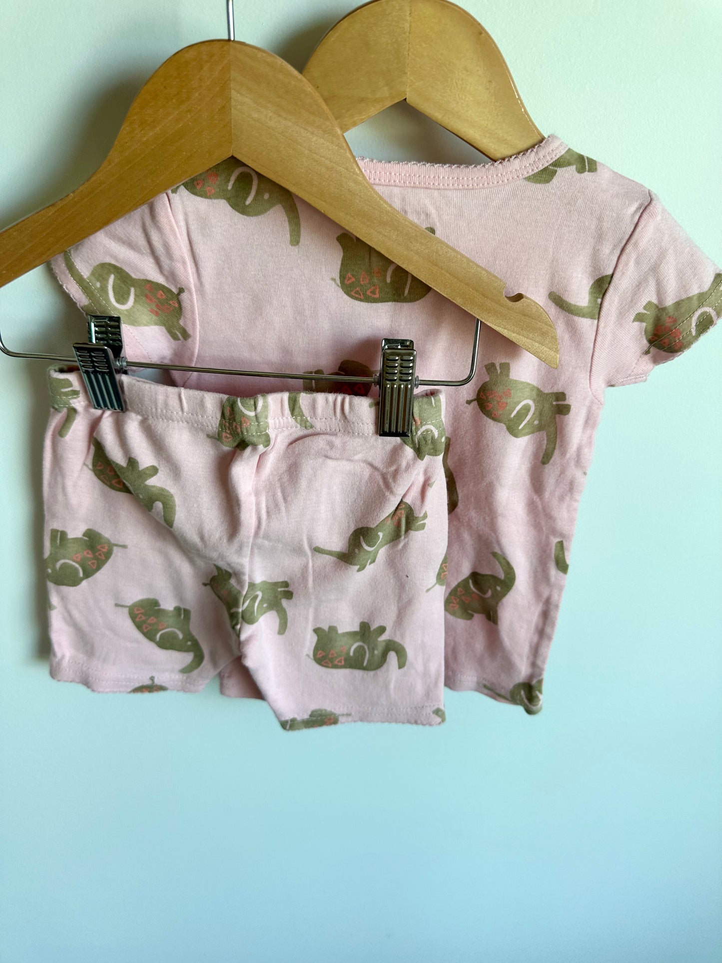 Elephant Pattern Pj Set / 2T