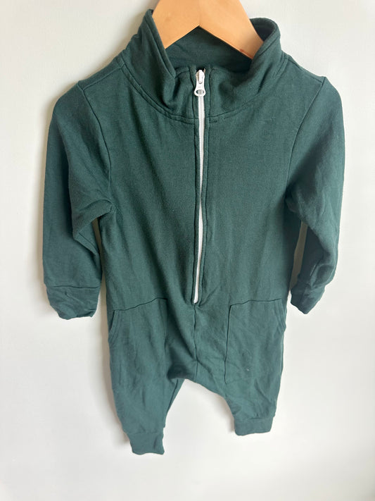 Bamboo Green Jumpsuit / 3T