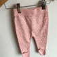 Pink Dots Footed Pants / 3-6m
