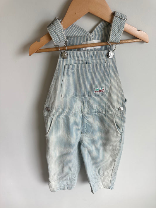 Pin Striped Overalls / 2T