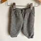 Grey + Pink Dot Tapered Pants / 6m