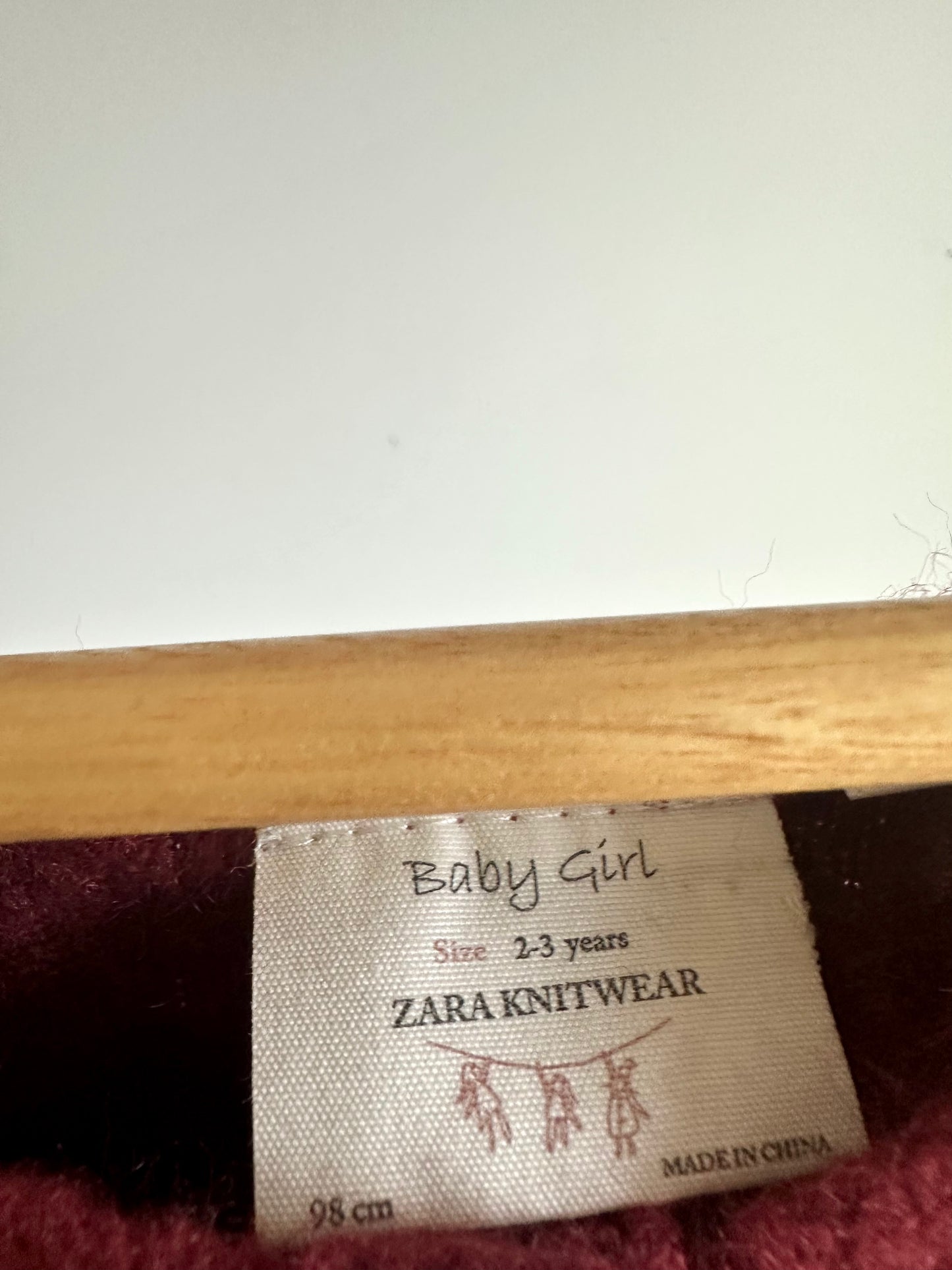 Cranberry Knitwear Overalls / 2-3T