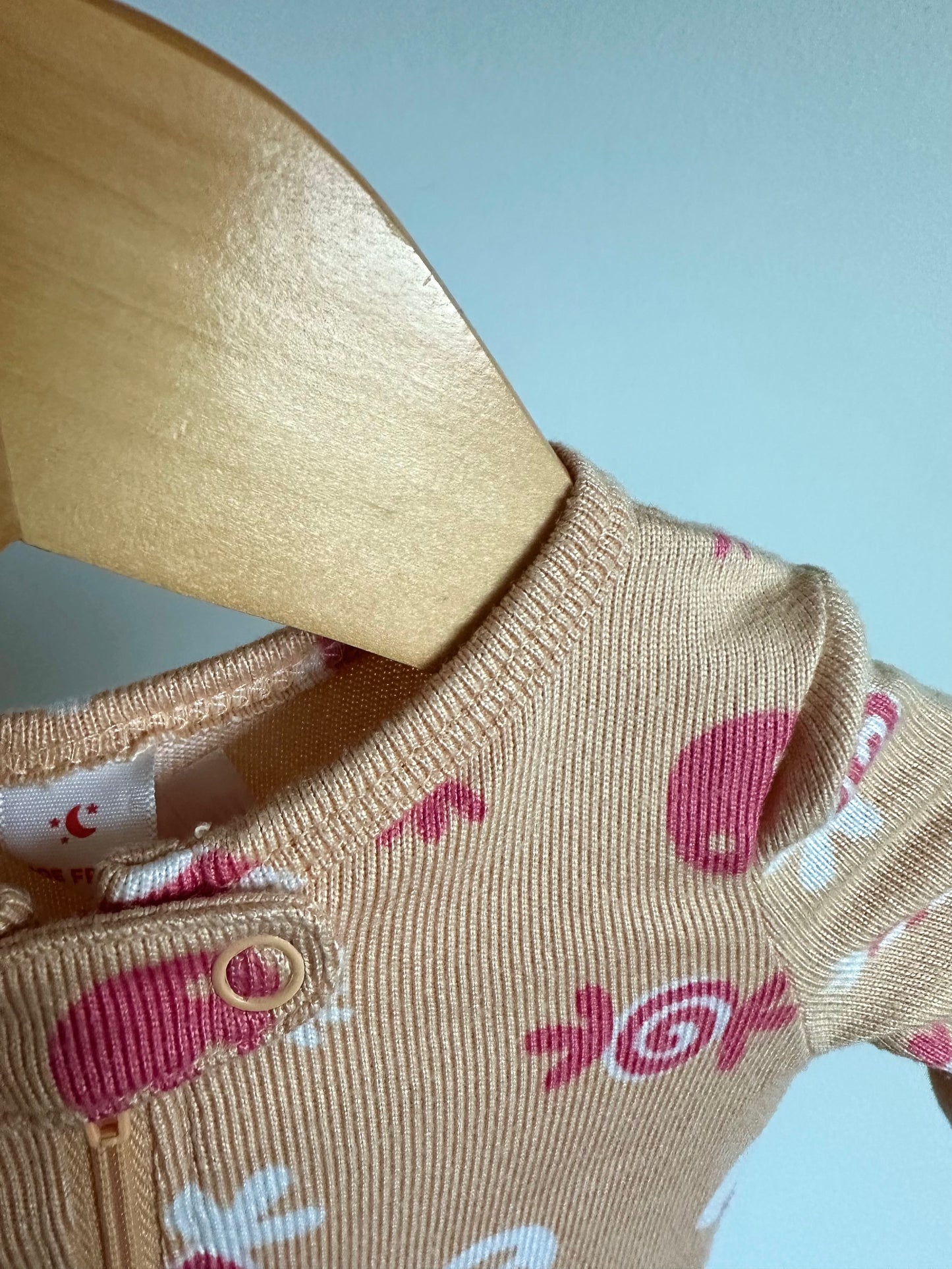 Peach Candy Sleeper / 3-6m