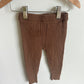Brown Ribbed Leggings / 24m-2T