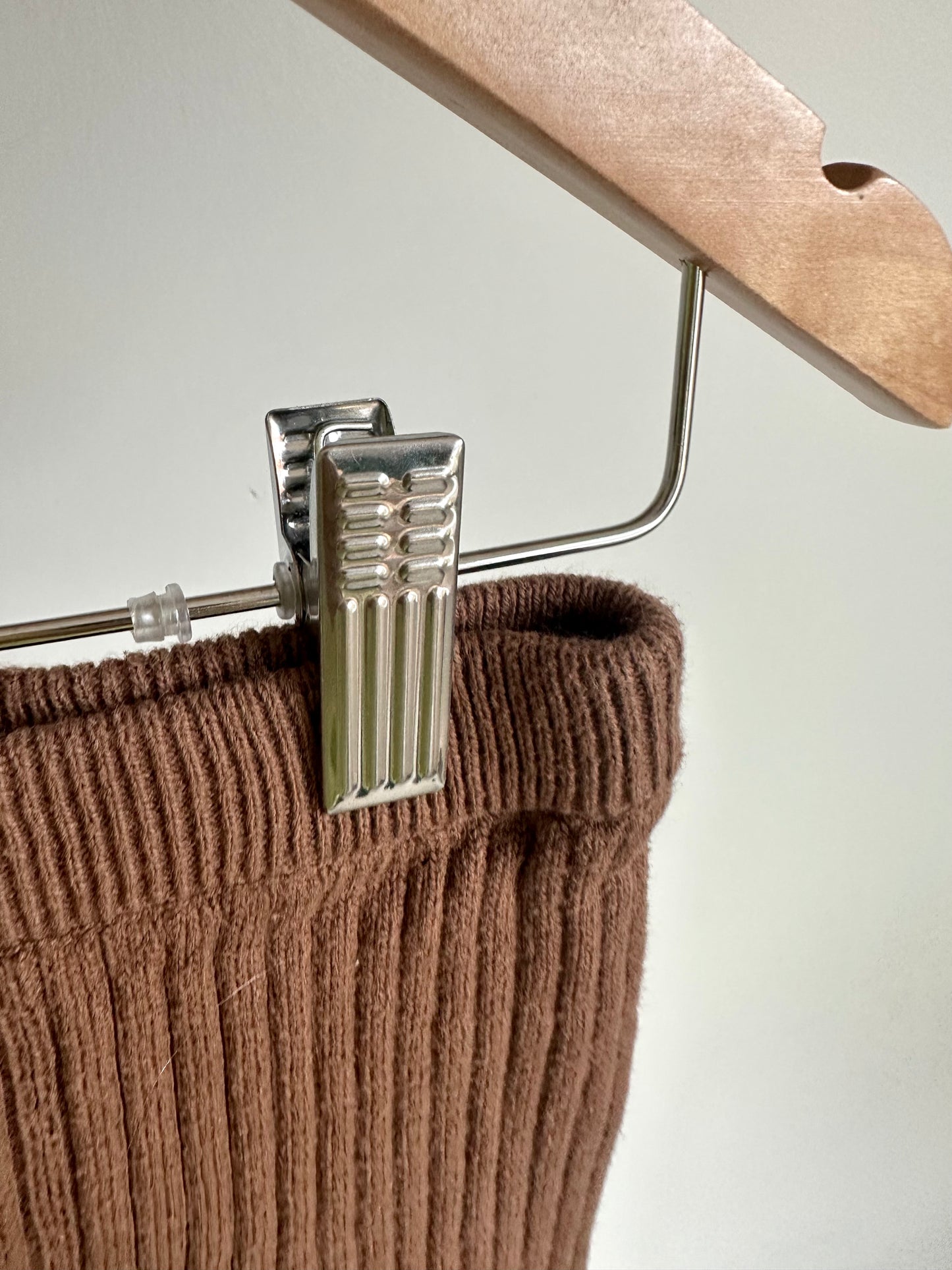 Brown Ribbed Leggings / 24m-2T