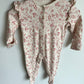 Blush Floral + Bow Jumpsuit / 3-6m