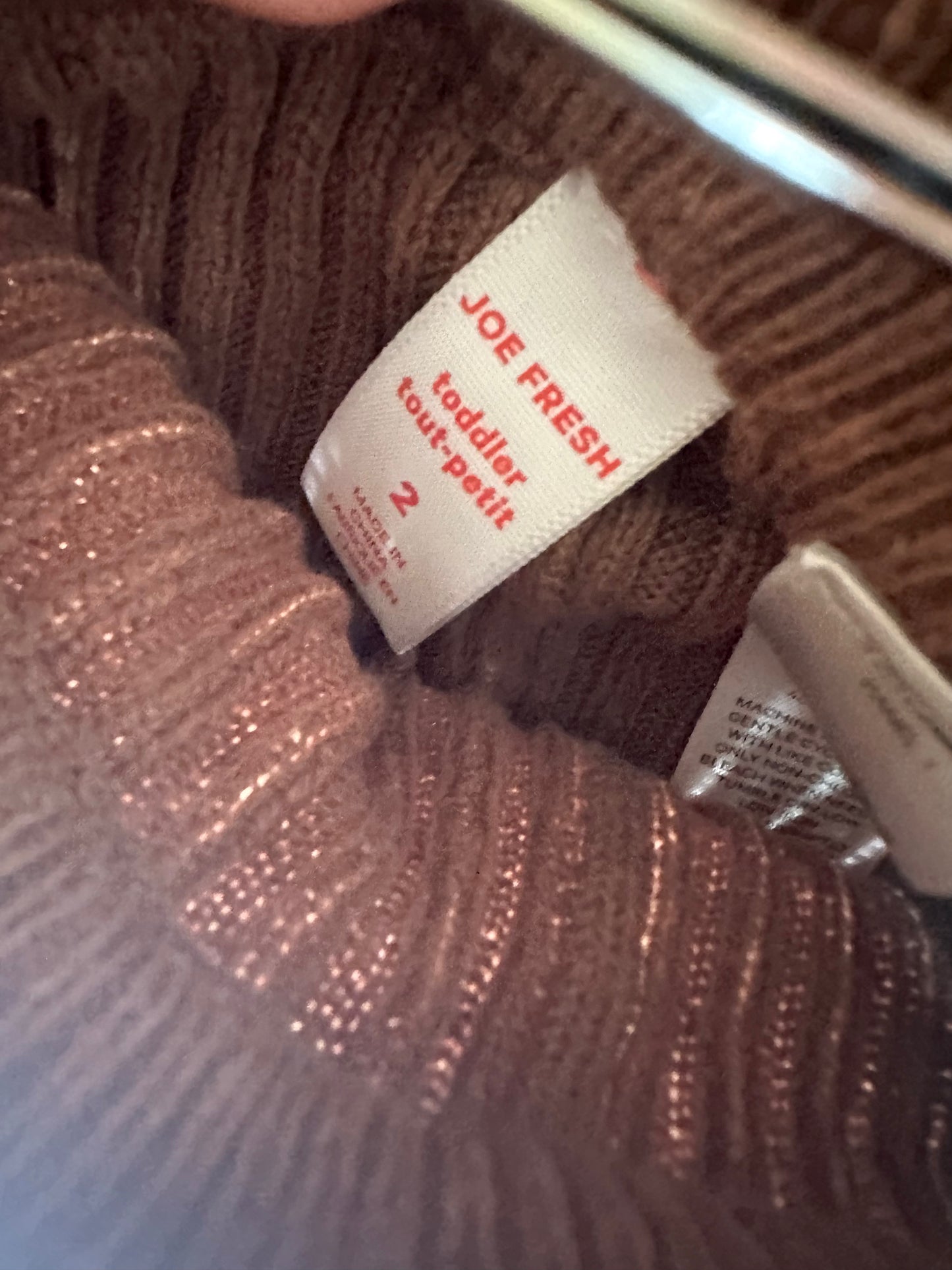 Brown Ribbed Leggings / 24m-2T