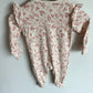 Blush Floral + Bow Jumpsuit / 3-6m
