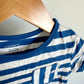 Navy Striped Peplum Top / 2T