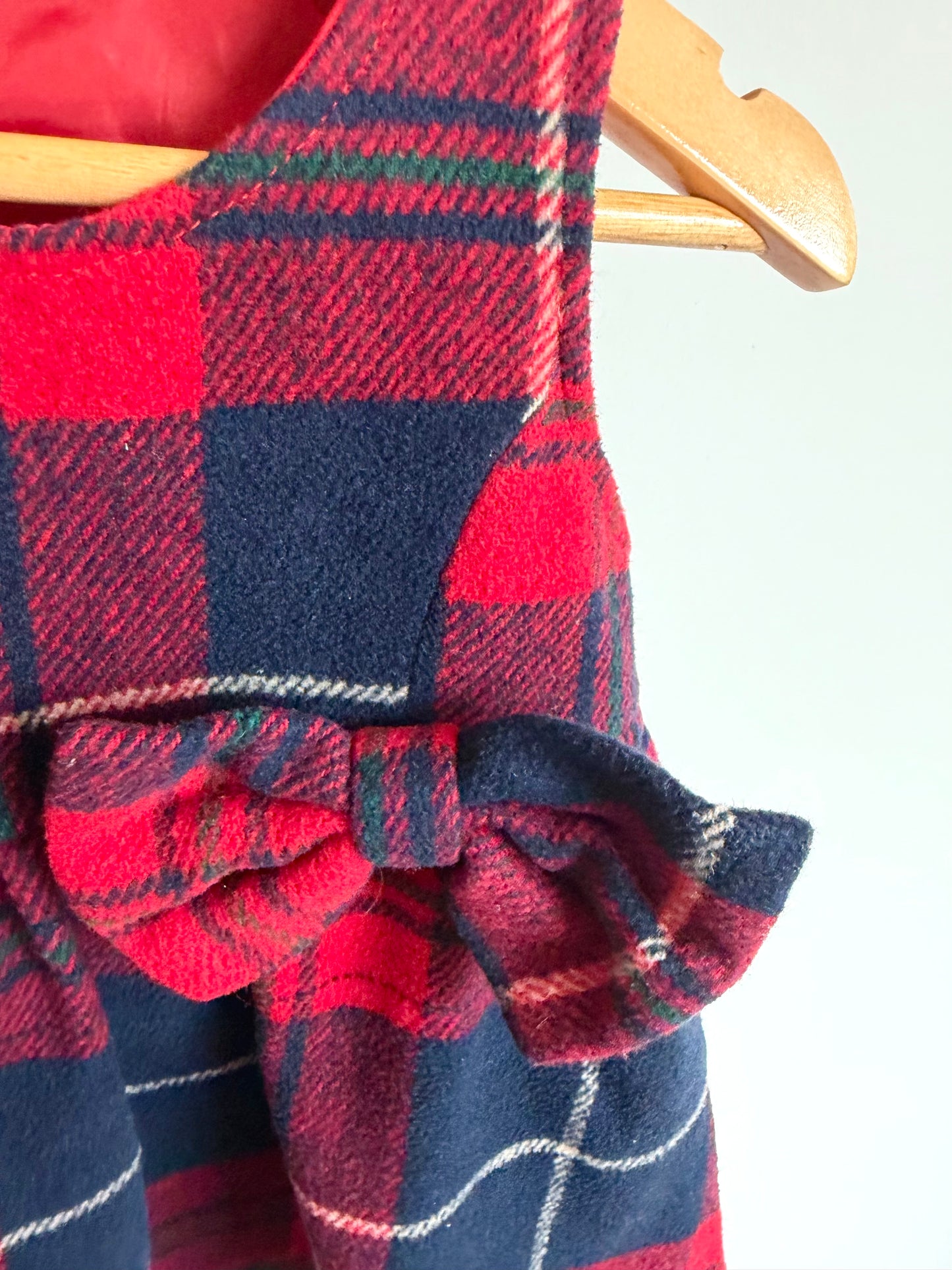 Bow Plaid Dress / 18-24m