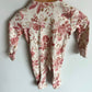 Blush Floral Side Snap Jumpsuit / 3-6m