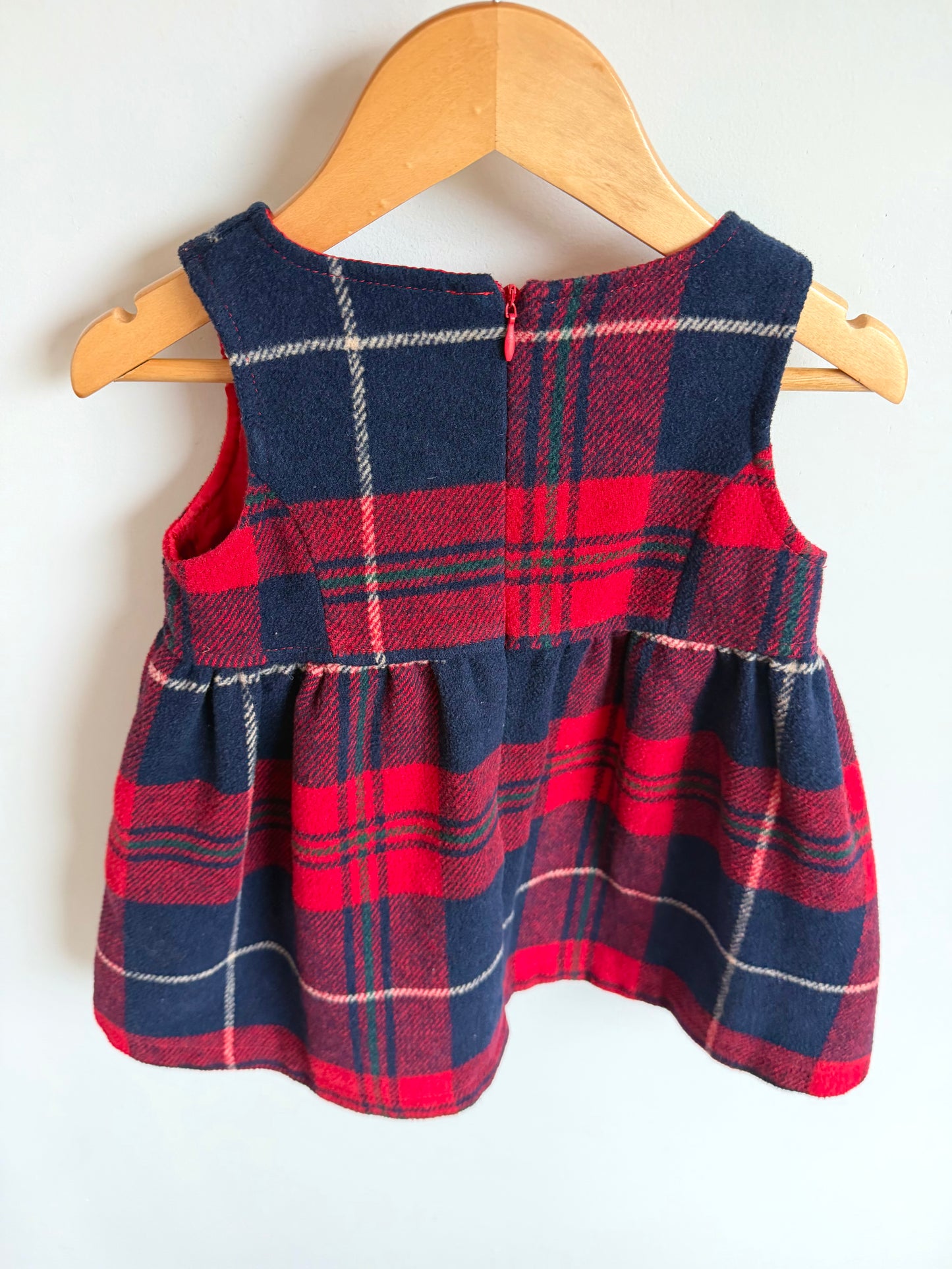 Bow Plaid Dress / 18-24m