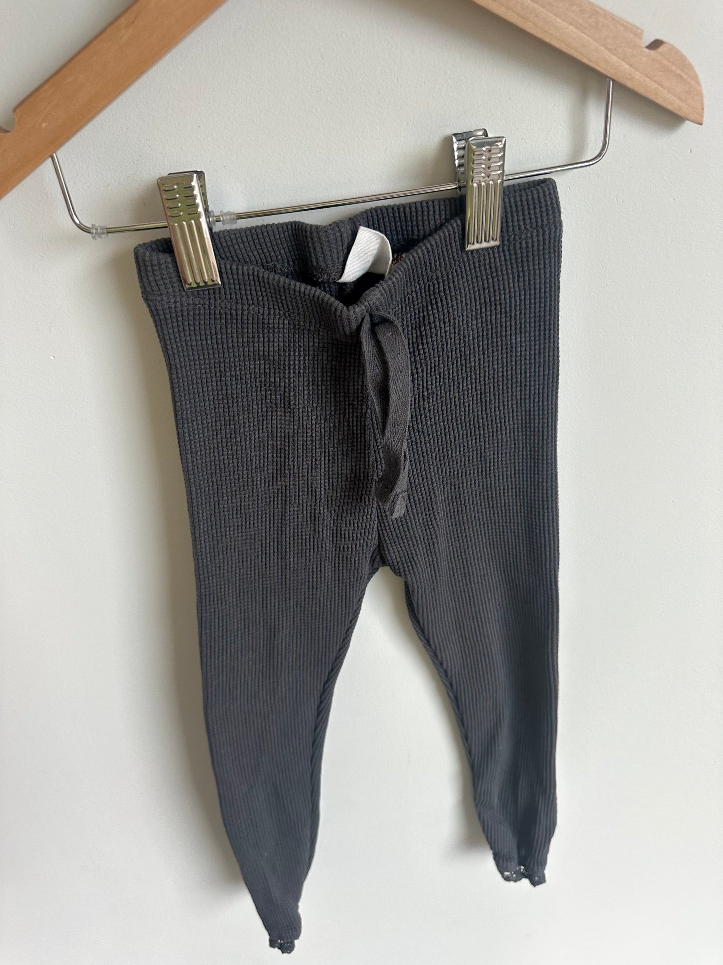 Charcoal Ribbed Leggings (PLAY) / 2T