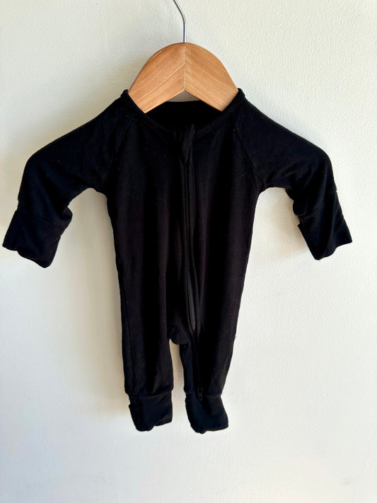 Preemie Bamboo Black Sleeper / 0m