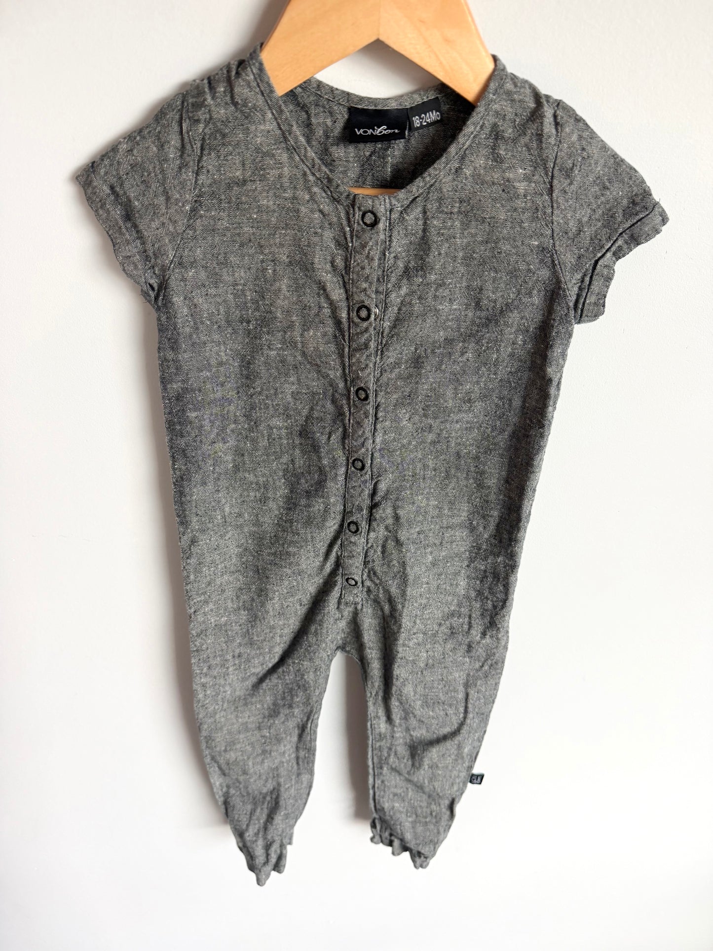 VonBon Chambray Jumpsuit / 18-24m