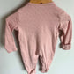Pink Ruffle Lace Jumpsuit / 3-6m