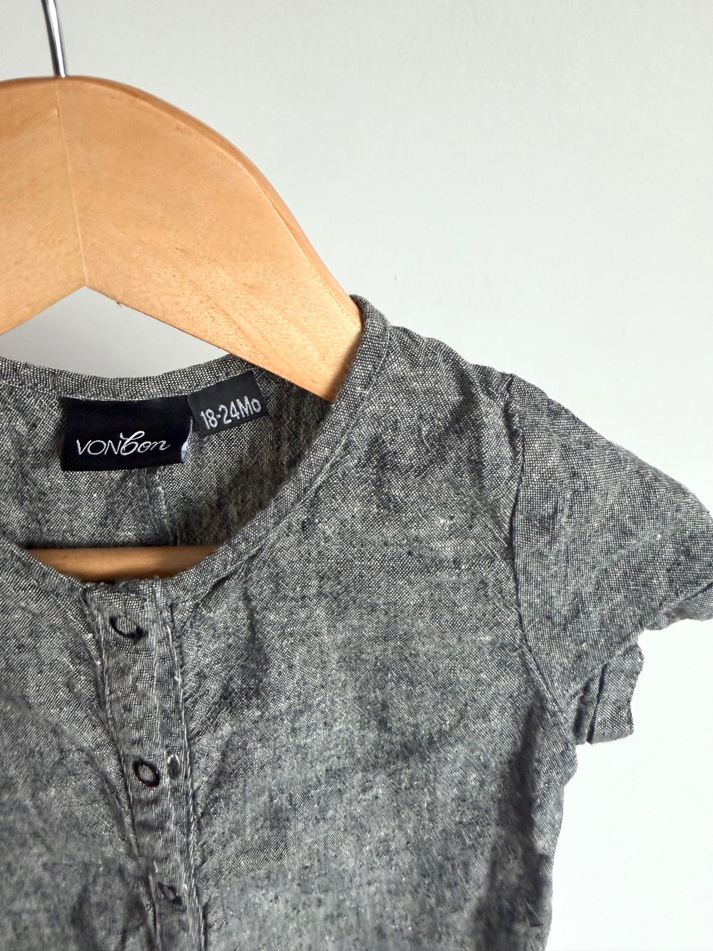 VonBon Chambray Jumpsuit / 18-24m
