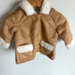 Tan Faux Fur Lined Hooded Coat (With Tags) / 3-6m