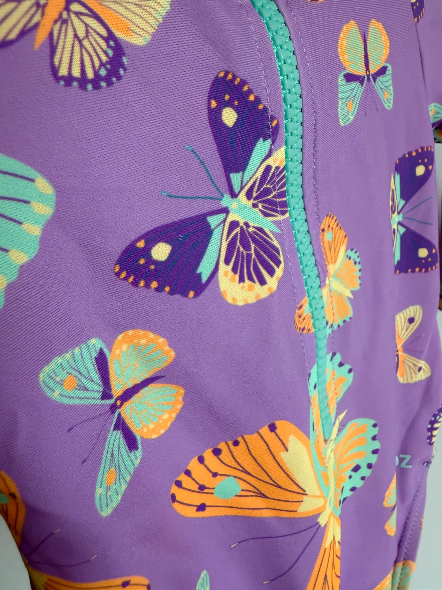 Butterfly Long Sleeve Swim Suit / 3-6m