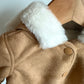 Tan Faux Fur Lined Hooded Coat (With Tags) / 3-6m