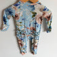 Posh Peanut Floral Blue Sleeper / 0-3m